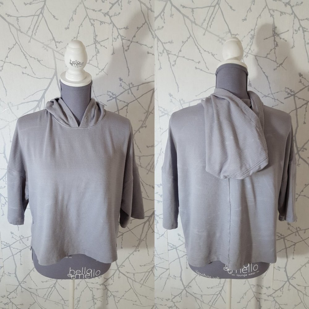 Fabletics Gray Modal Blend Pullover Ashley Short … - image 3